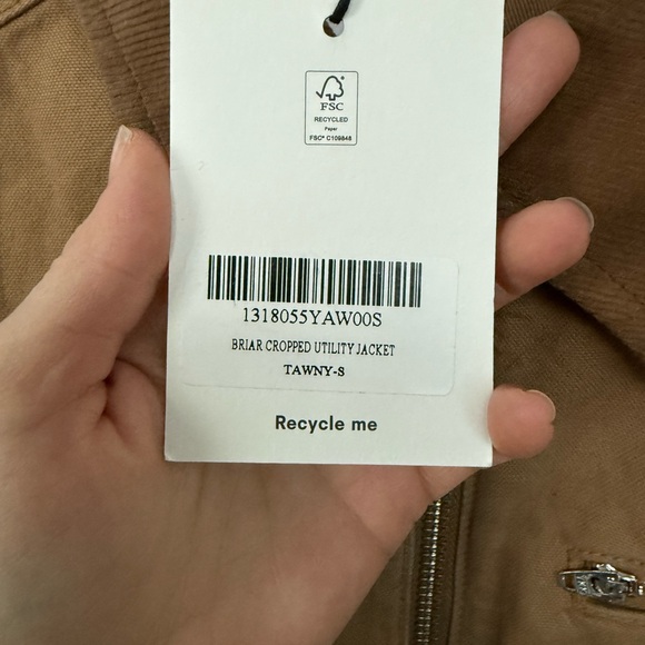 NWT REFORMATION BRIAR JACKET sz small - Picture 4 of 4